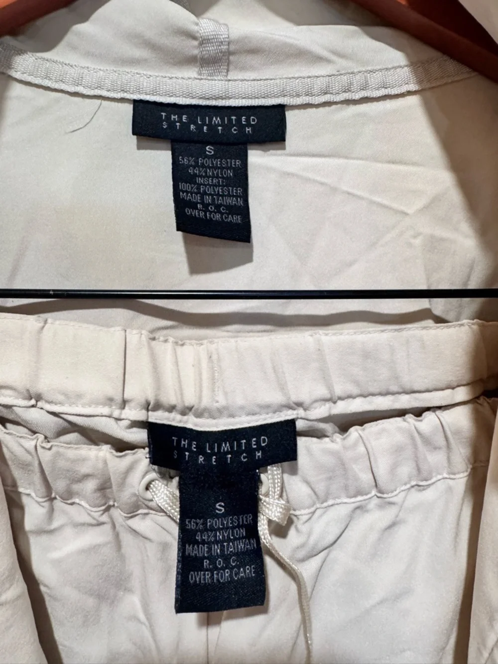 The Limited Cream Drawstring Waist Jacket and Pants Set - Picture 2 of 5